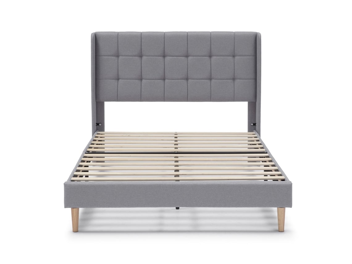 Cama Estofada Esther Cinza VS VENTA-STOCK Cinzento (146x195x117)