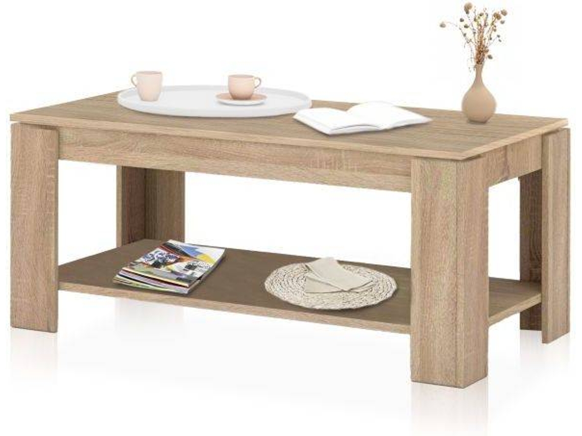 Mesa de centro Lya Carvalho Canadiano 102 X 54 X 54 X Cm DUEHOME