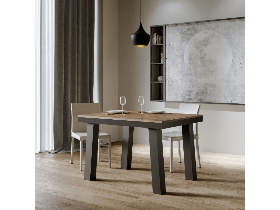 Mesa de Refeição ITAMOBY Bridge Evolution (90x120/380 - Painéis em Melamina - Nogueira)