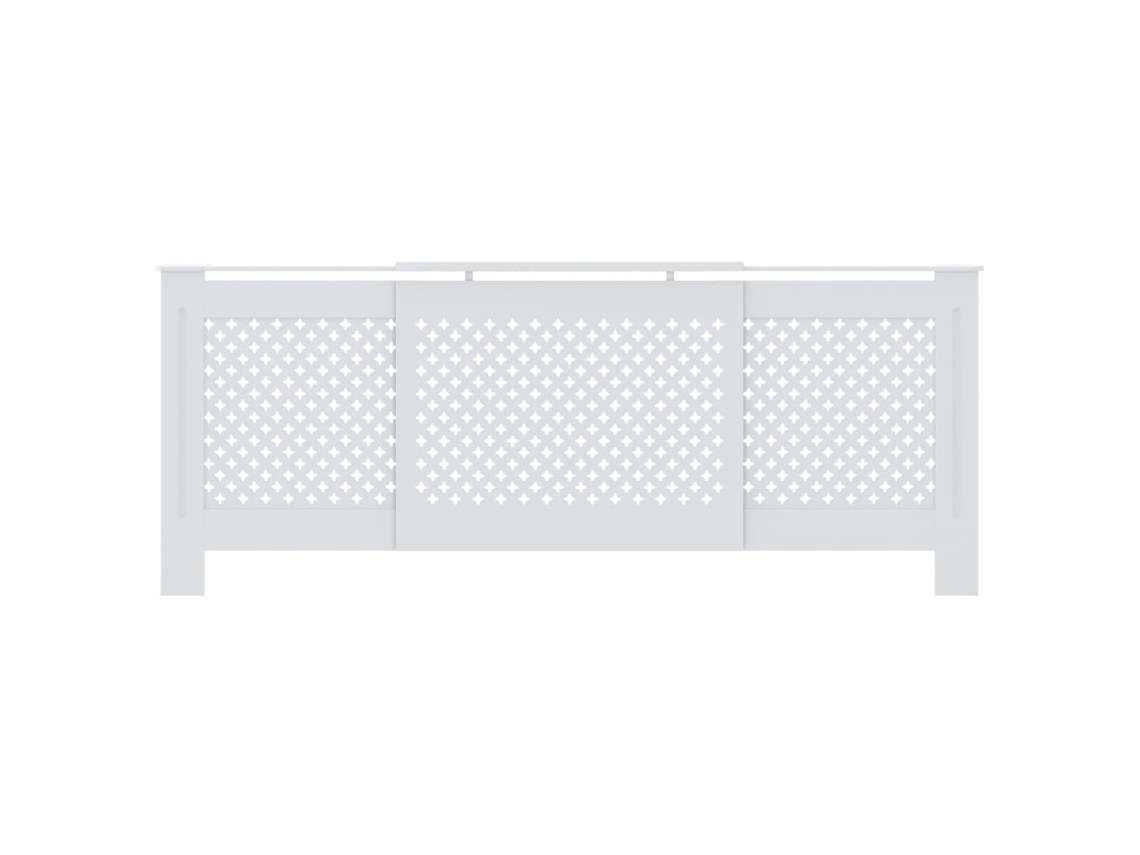 Cobertura De Radiador Mdf 205 Cm Branco Haochrymec