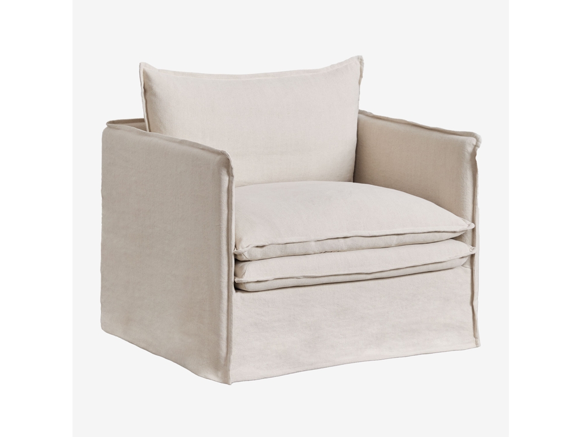 Poltrona Grace Em Linho E Algodão Algodão Linho Sklum