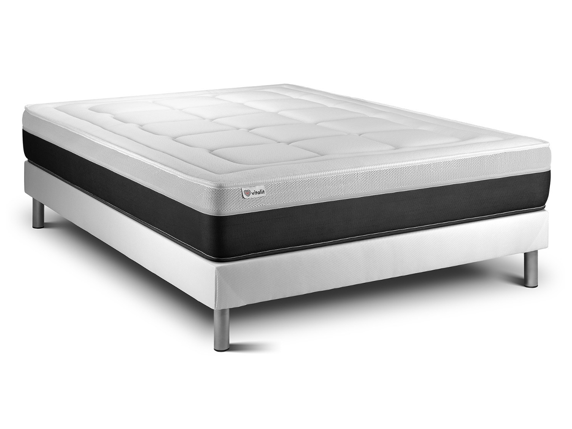 Conjunto Form 160 X 220 Cm Somier Kit Branco