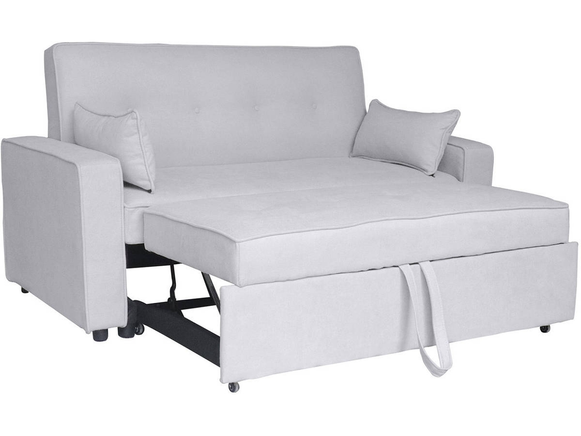 Sofá Cama VMO HOME Cube (137 x 114 x 57 cm - Cinza Claro)