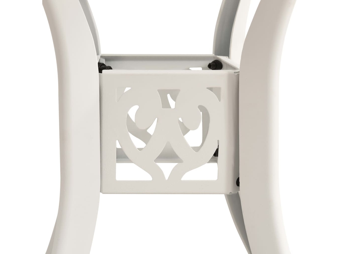 Mesa de Jardim LOVELY HOME Jantar Alumínio Fundido Branco (78 x 78 x 72 cm)