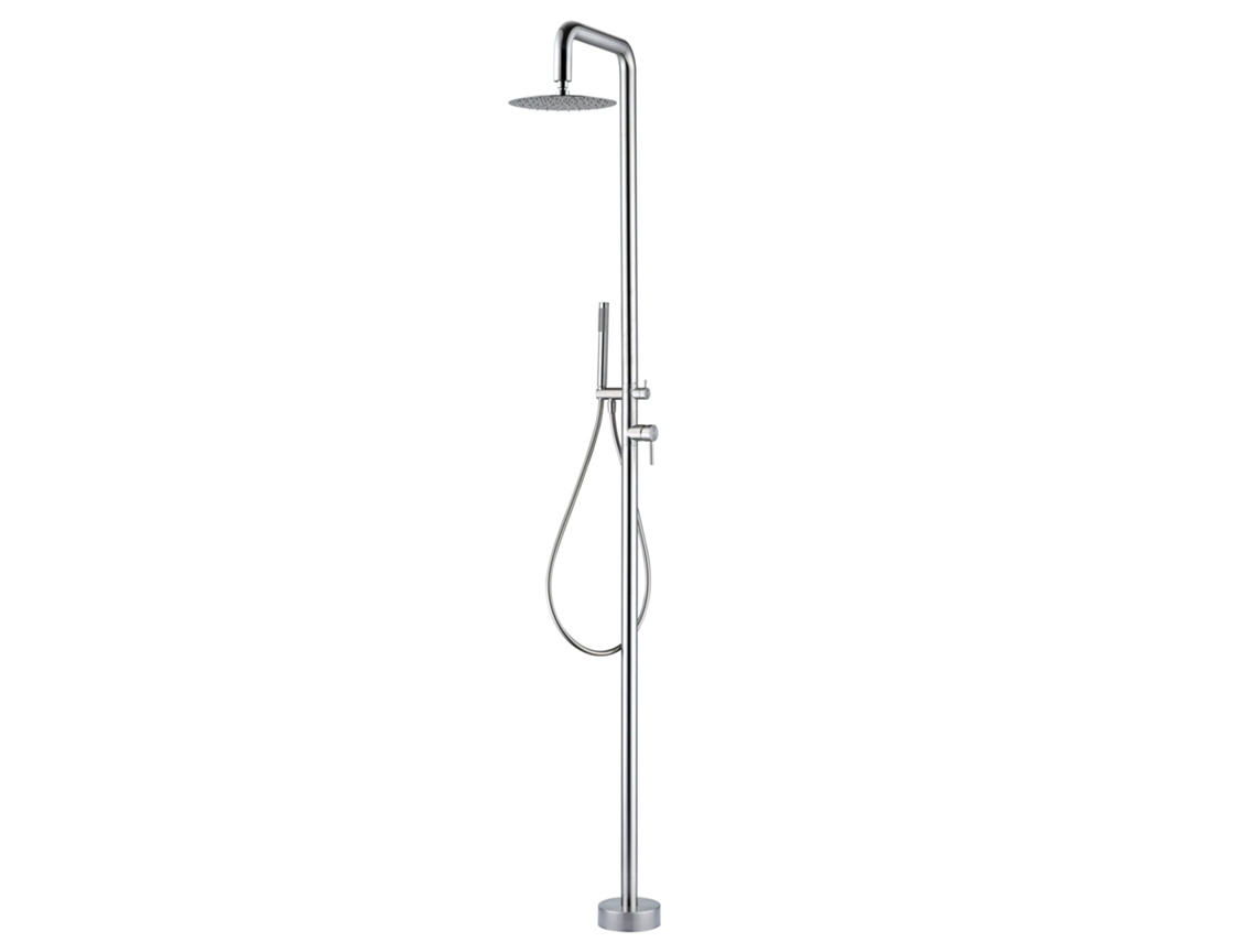 Cascata De Piscina Em Aço Inox 316, Resistente À Corrosão E Com Difusor Orientável Inclui Torneira Monocomando. Imex.