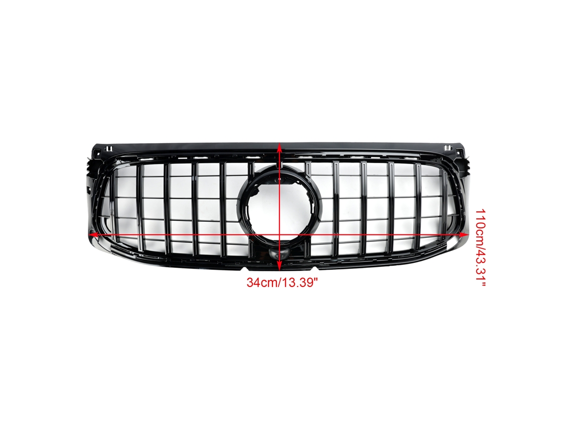 Grade Do Para Choque Dianteiro Mercedes Benz Glb Class X247 2020 2023 Plã¡stico Abs Substituiã§ã£o Direta Oem