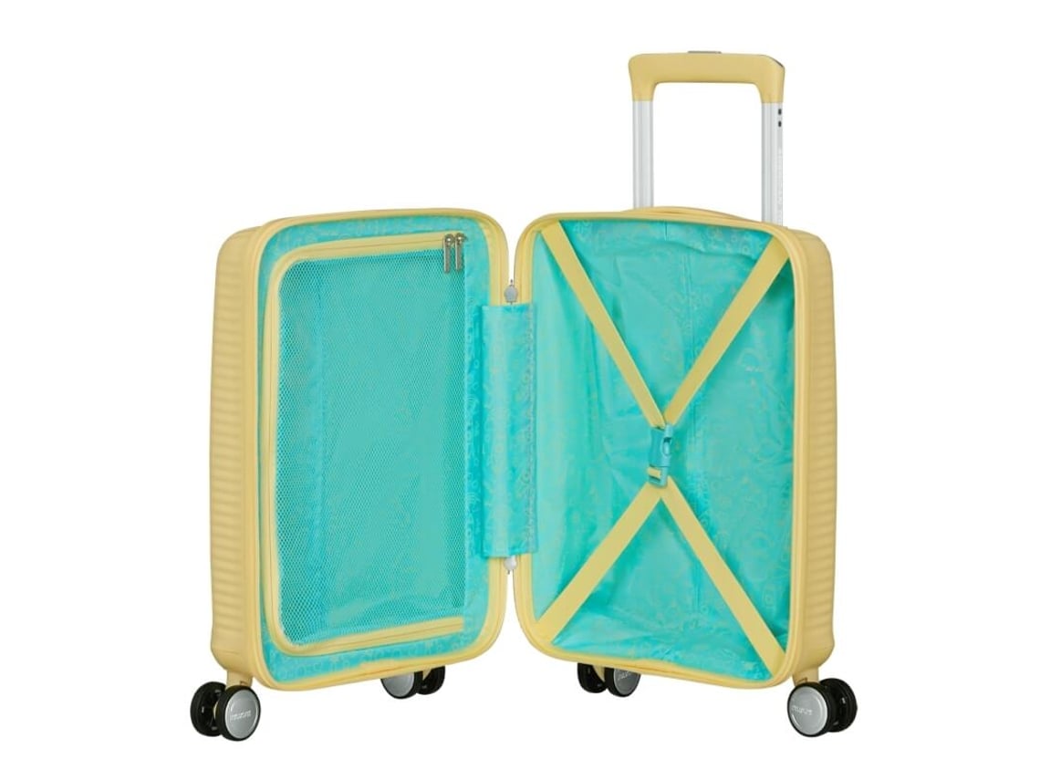 At Mala De Viagem Pequena 47cm 4r Soundbox Mini Amarelo Pastel