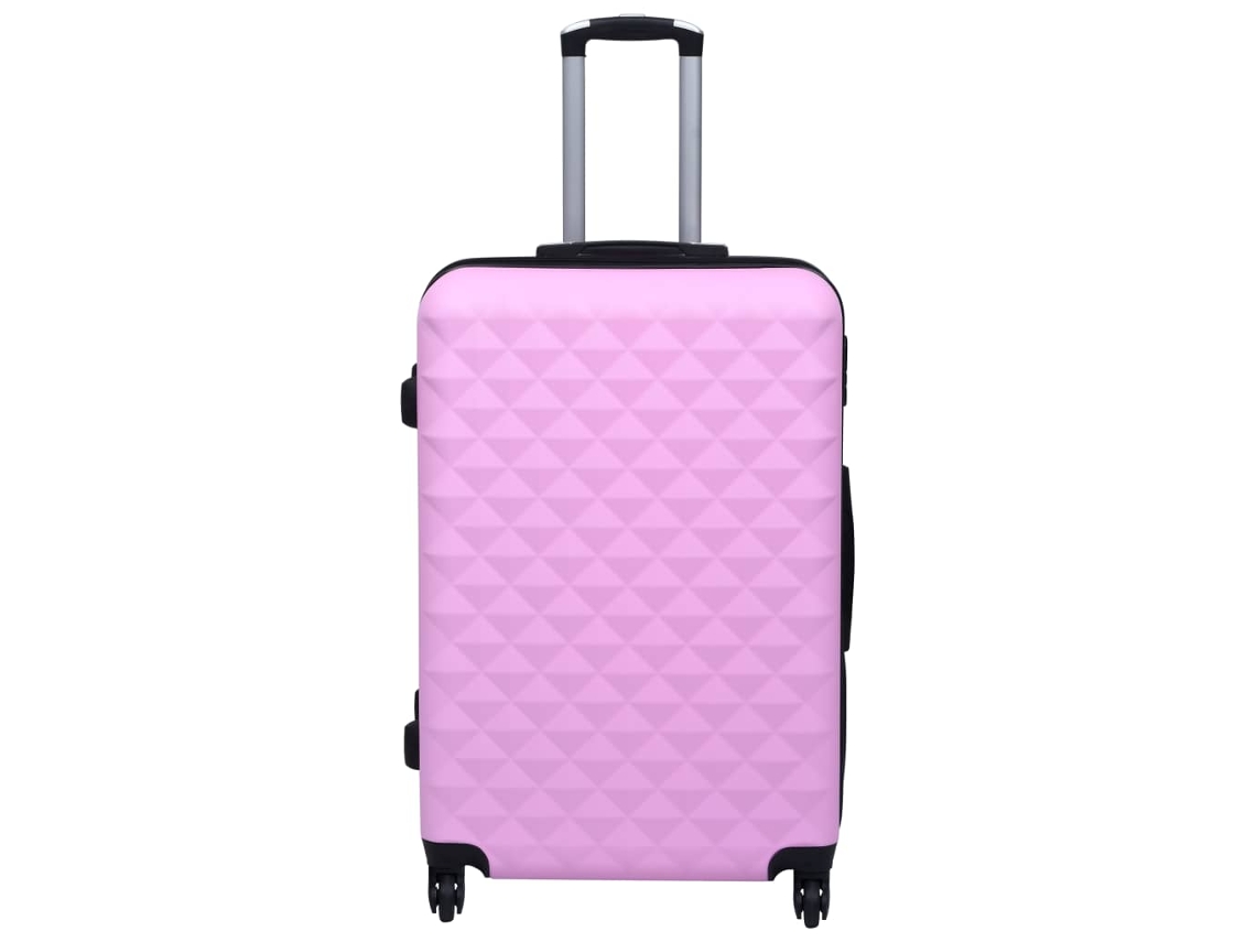 Conjunto de 2 Malas de Viagem VIDAXL Rígido ABS Rosa (55x36x22cm/76x48x28cm)