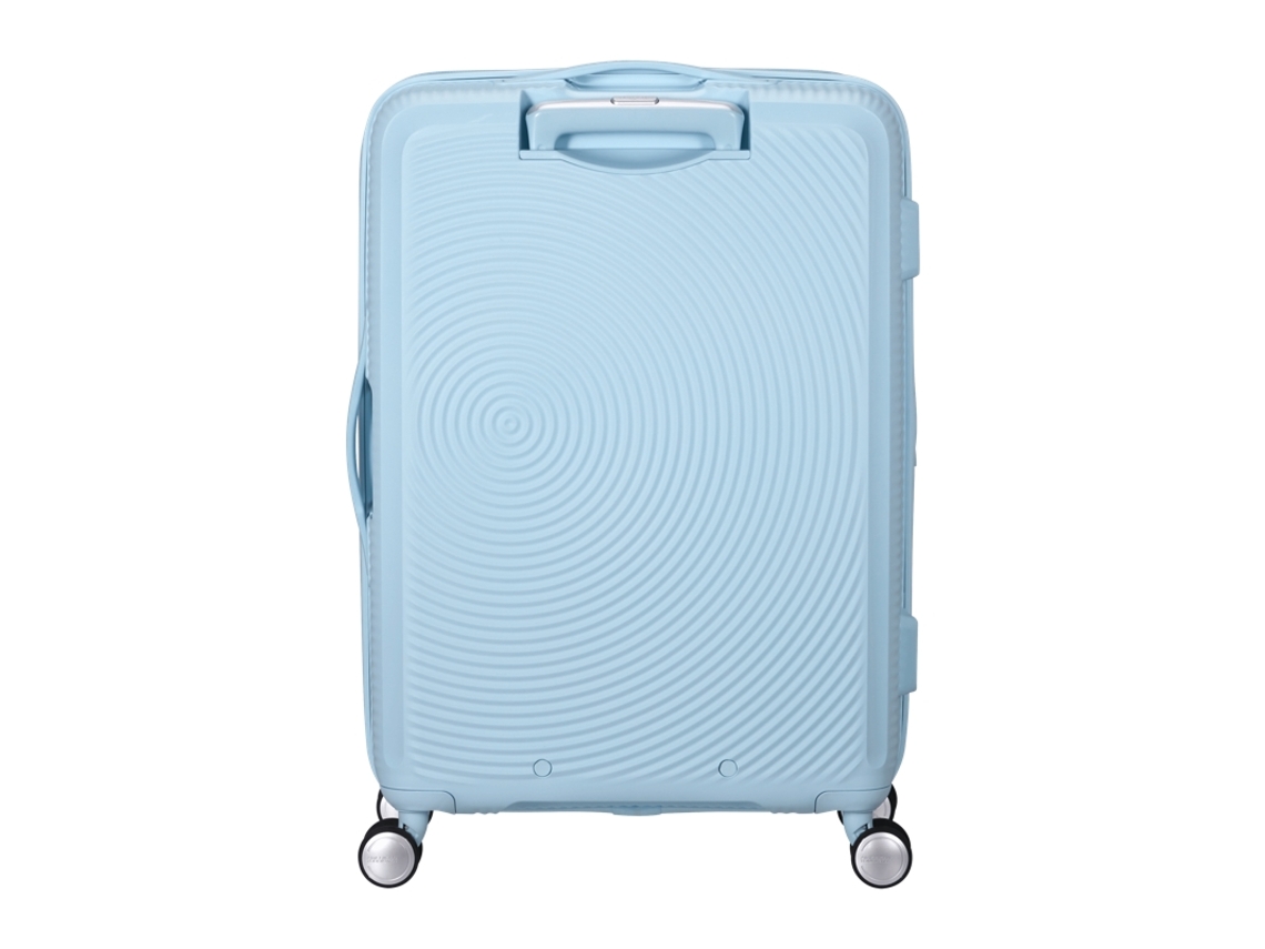 At Mala De Viagem Média 67cm 4r Exp. Soundbox Azul Pastel American Tourister