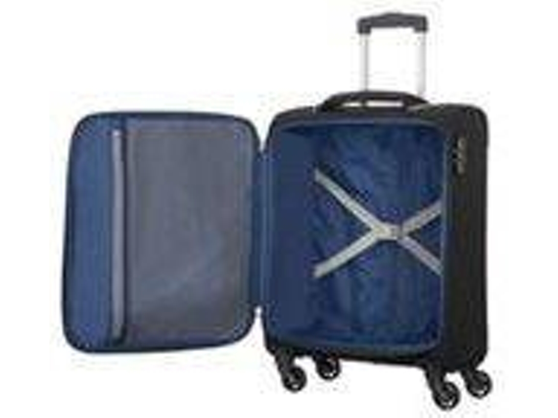 Mala de Viagem AMERICAN TOURISTER (55 cm - 4 rodas - 38 L - Preto)