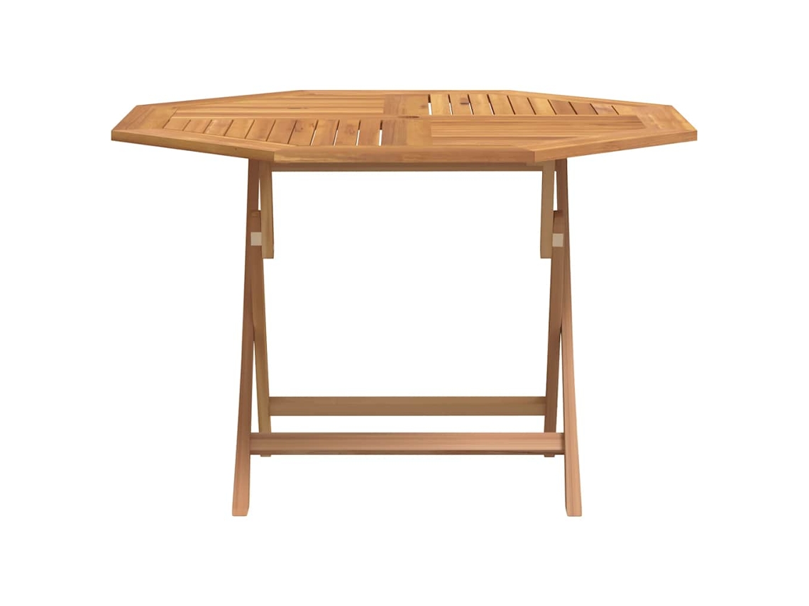 Mesa De Jardim Dobrável 110x110x75 Cm Madeira De Teca Maciça