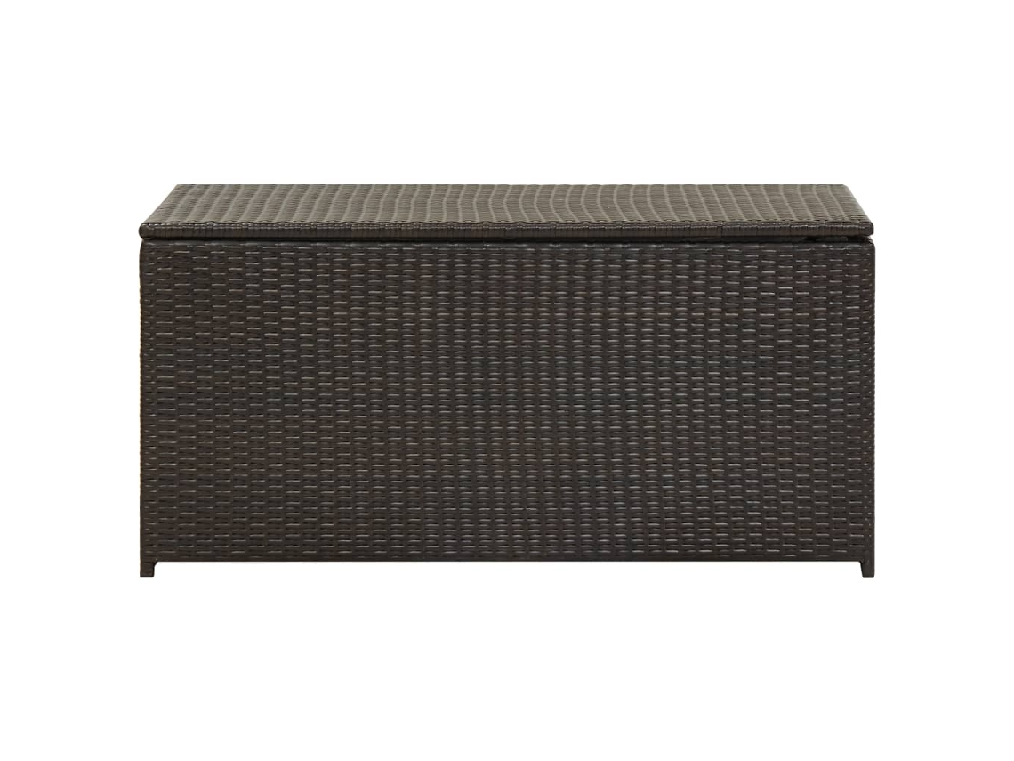 Caixa de Arrumação para Jardim 100X50X50 Cm Vime Pe Castanho PANGSHIYUAN