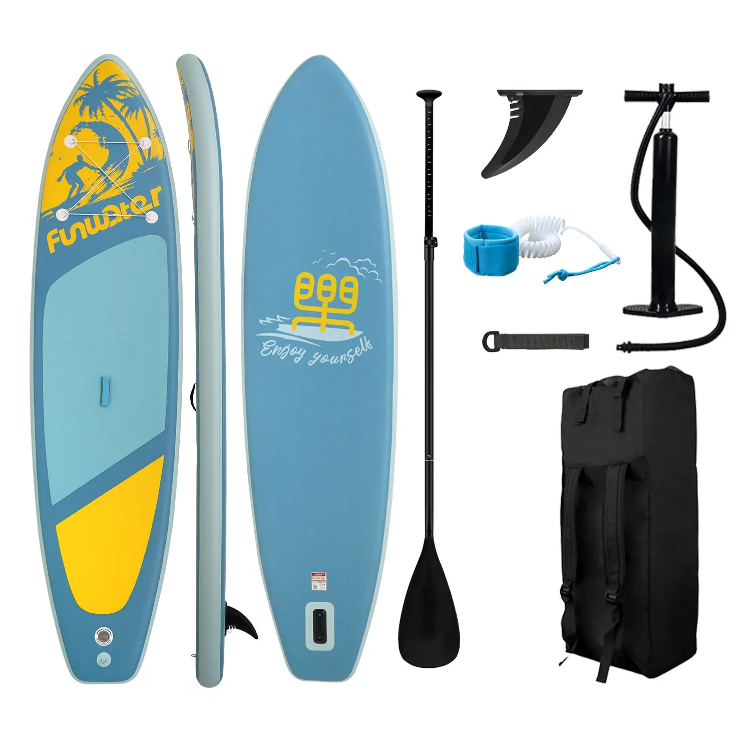 Prancha De Stand Up Paddle, Inflã¡vel, Superfã­cie Antiderrapante, Design Leve, Supfw28e Oem