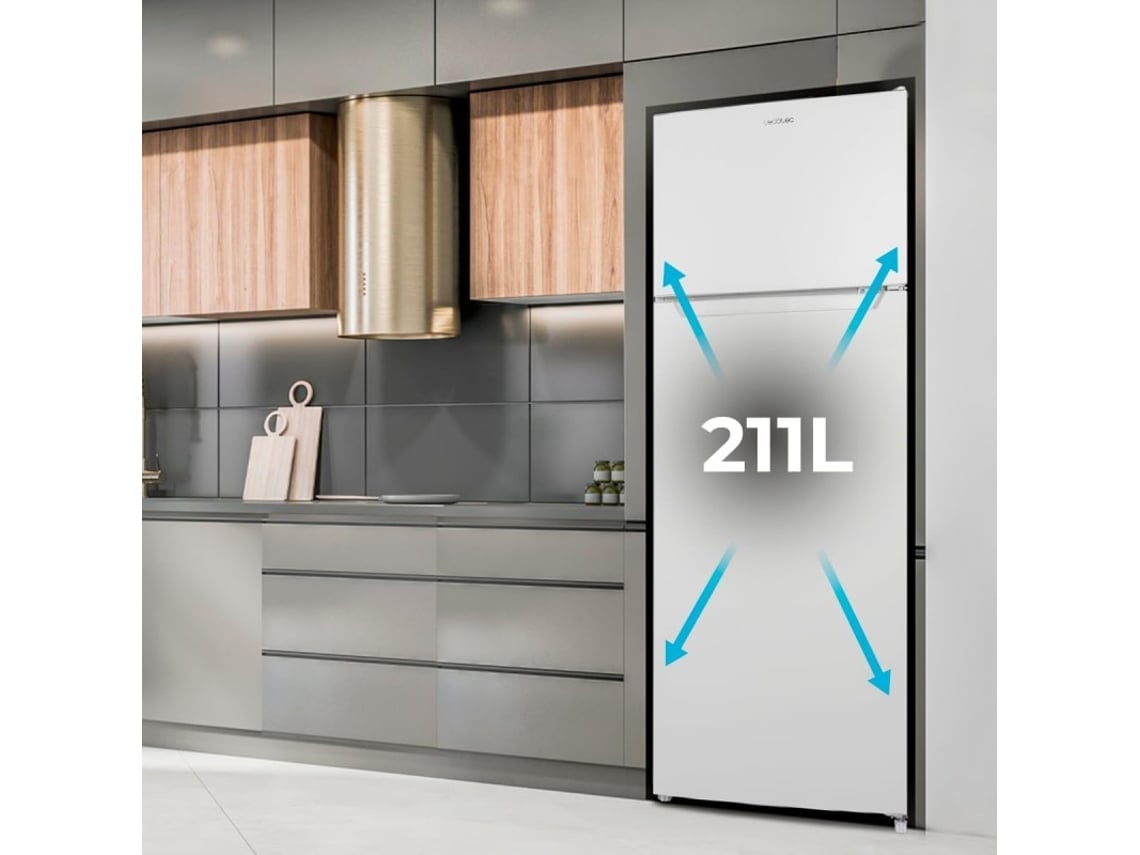 Frigorífico Combi Estático Branco com Defrost e Capacidade de 262 L Classe E CECOTEC