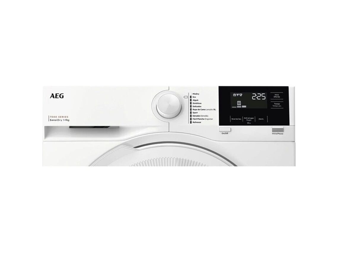 Máquina de Secar Roupa AEG TR719G2PB (9 kg - Bomba de Calor - Branco)
