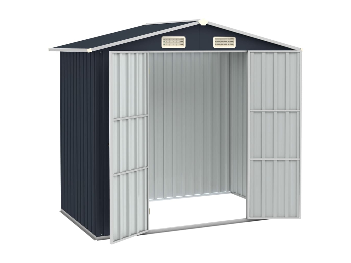 Abrigo MAISON EXCLUSIVE 205x129x183 cm Aço Galvanizado Antracite