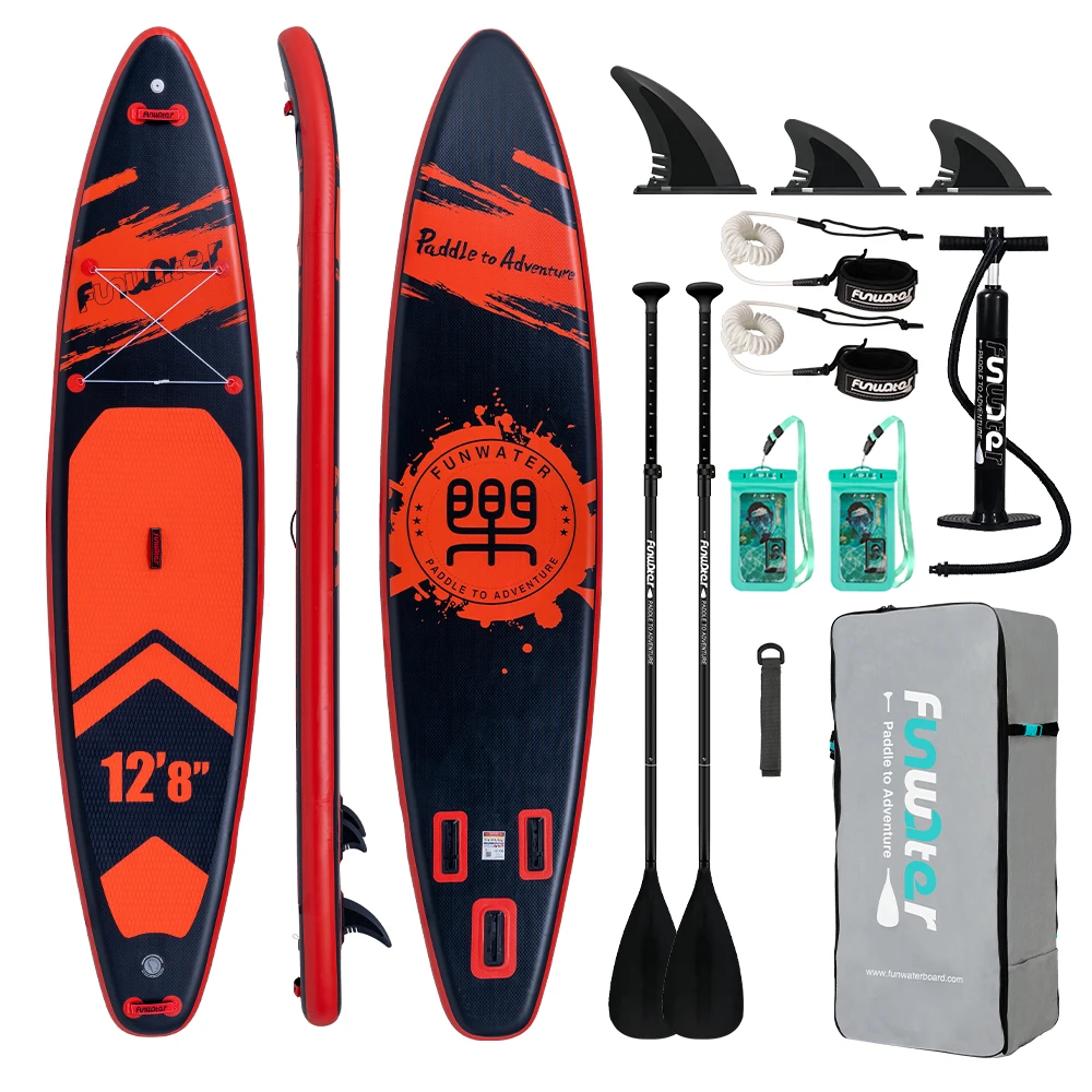 Prancha De Paddle Inflável, Uso Versátil, Estabilidade Aprimorada, Vermelho Oem