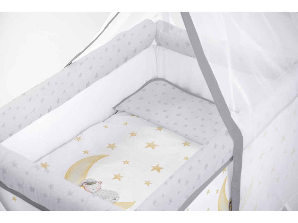 Berço NAF NAF Mini-berço + Textil e Véu Marlon Night