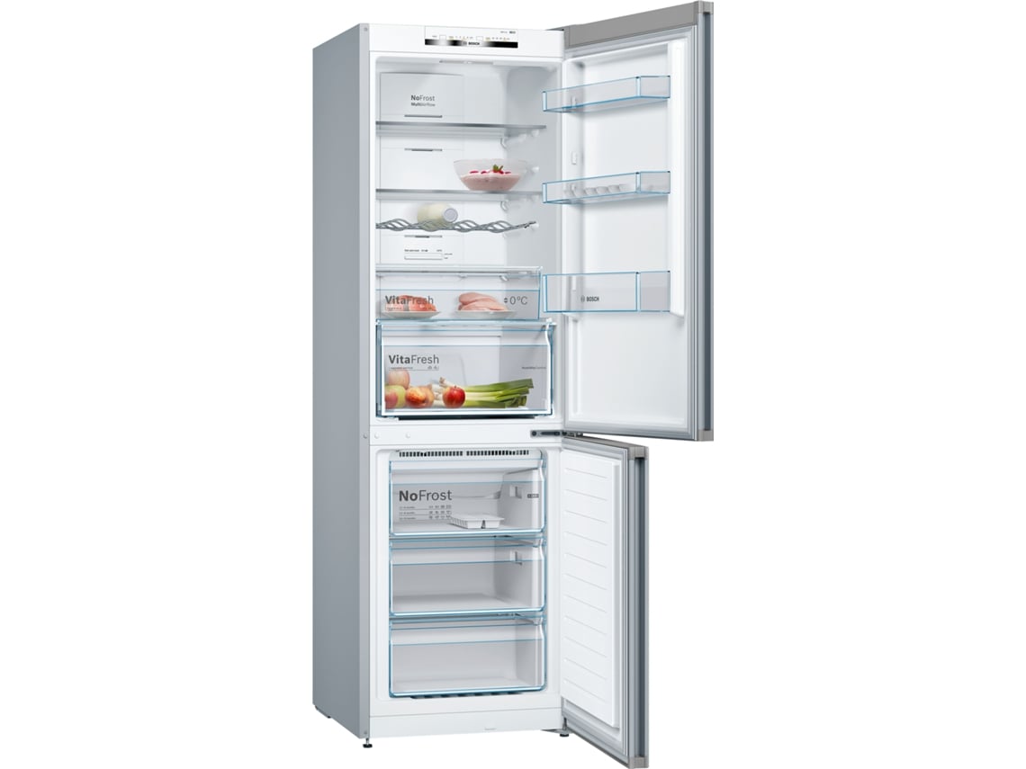 Frigorífico Combinado BOSCH KGN36VLDB (No Frost - 186 cm - 237 L - Inox)