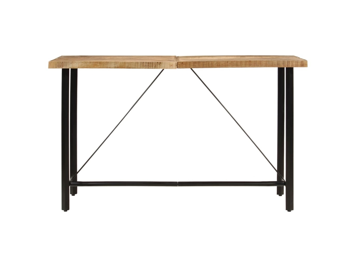 MAISON EXCLUSIVE Mesa de Bar 180X70X107 Cm Madeira de Mangueira Maciça e Ferro