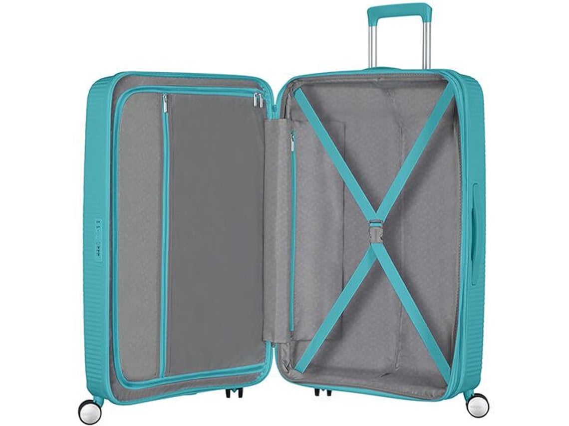 Mala de Viagem Grande Expansível  AMERICAN TOURISTER Soundbox Turquesa (77x51x29,5/32,5cm - 97/110L)