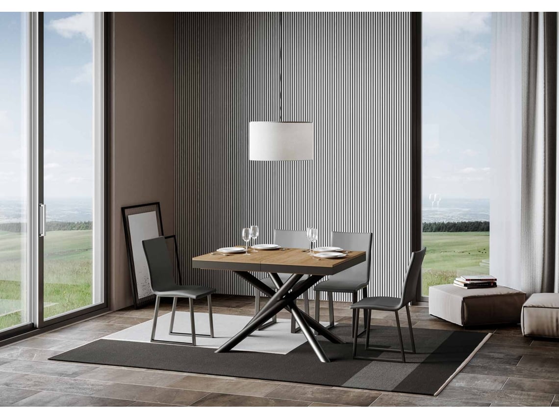 Mesa de Refeição ITAMOBY Famas Evolution (90x120/380 - Painéis em Melamina - Carvalho Natural)