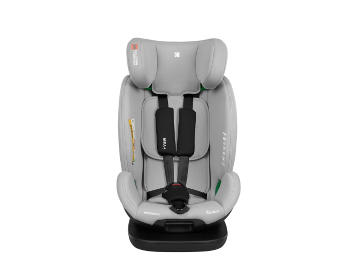 Cadeira auto KIKKA BOO 40-150 cm i-View i-SIZE Cinzento claro