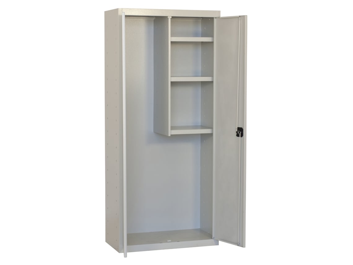 Simonlocker Prof.mon.cleaning Armário Para Vassouras Em Metal 180x80x40 2/3 Cinza