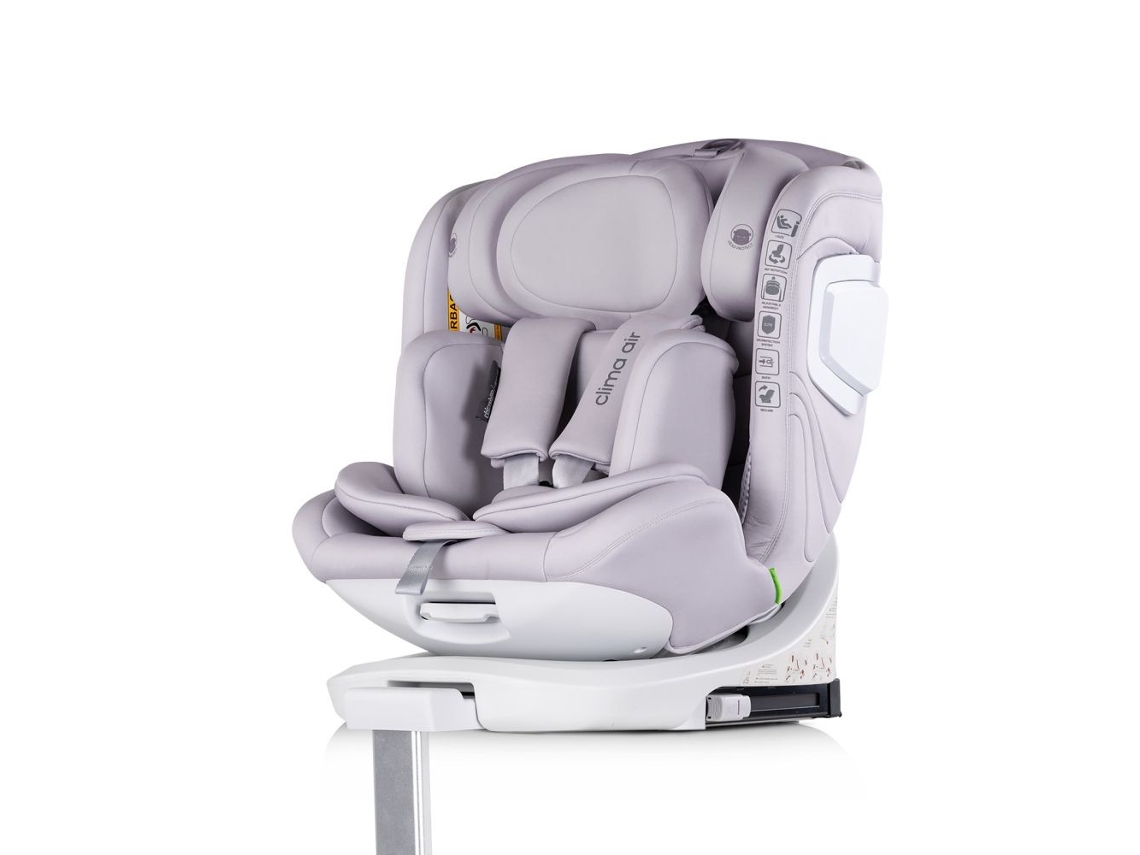 Cadeira Auto Chipolino Clima Air Cloud Cinza, Tamanho I Size , Com Controle De Temperatura E Rotação De 360°. (40 150 Cm)