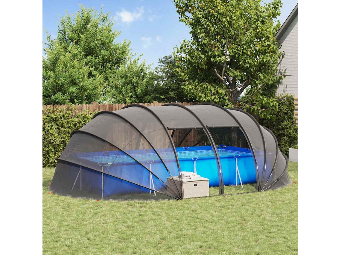 Tenda De Piscina Vidaxl Transparente Poliéster (538 X 440 X 204 Cm)