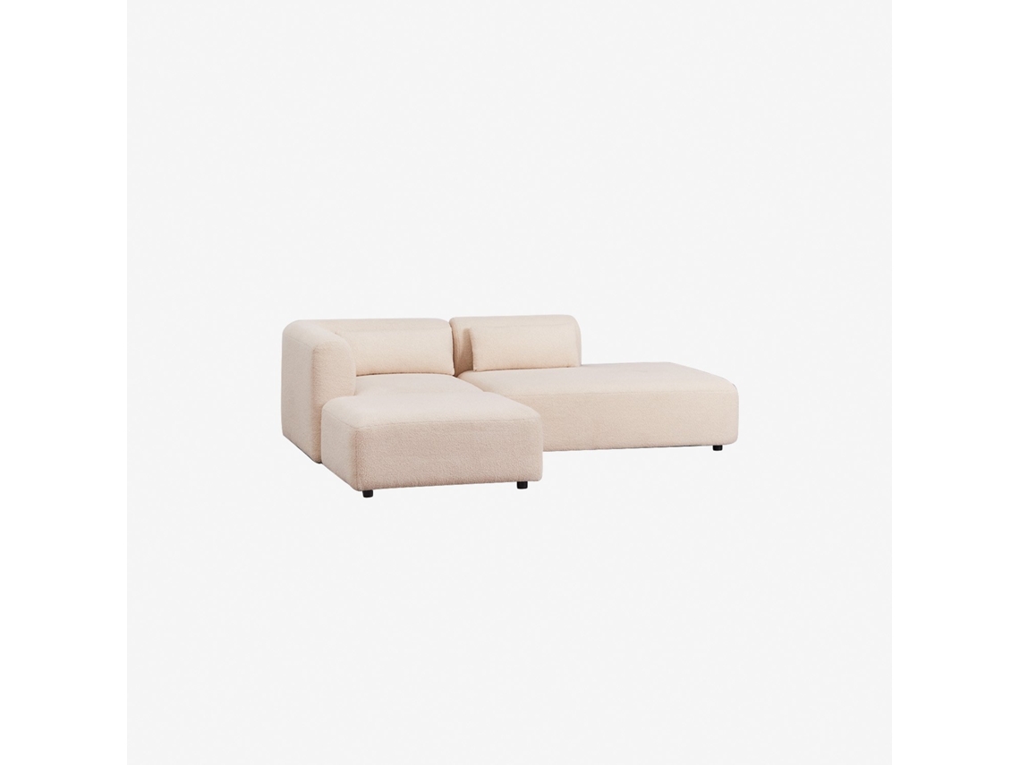 Sofá Modular De Canto De 2 Peças Com Chaise Direita E Pufe Fogler Poliéster Sklum