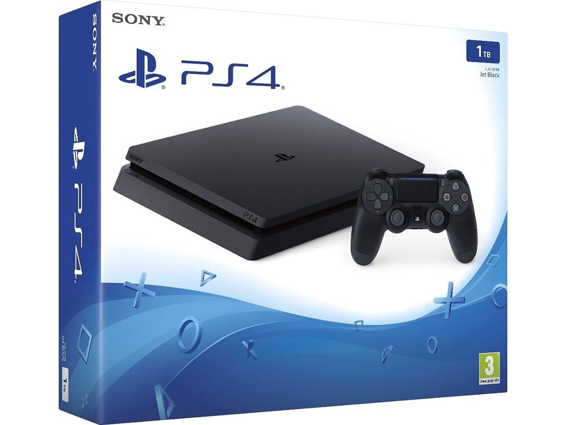 Playstation 4 Slim SONY 500 Go Preto (Recondicionado Marcas Mínimas)