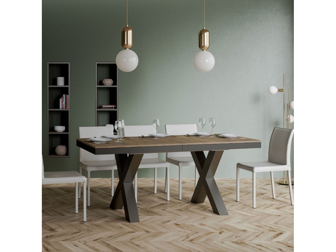 Mesa de Refeição ITAMOBY Traffic Evolution (90x180/284 - Painéis em Melamina - Nogueira)