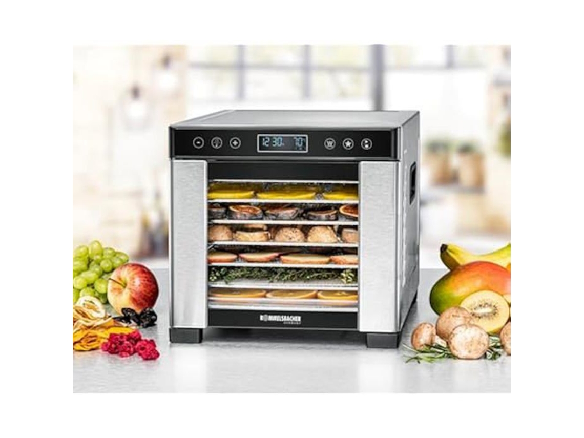 Desidratador - Rommelsbacher - DA 650 - 7 Prateleiras em Inox - Área de Secagem 0,5 m² - Temporizador 99h