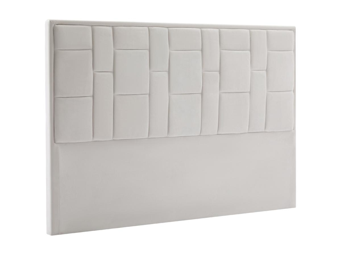 Cama Com Cabeceira Hermine Vente-unique Veludo Bege (140x200cm.140x200cm)