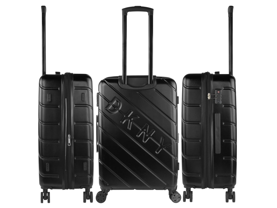 DKNY DKNY-911 Side Tracked Preto Large Abs Suitcase 50X76X31 Cm 100L