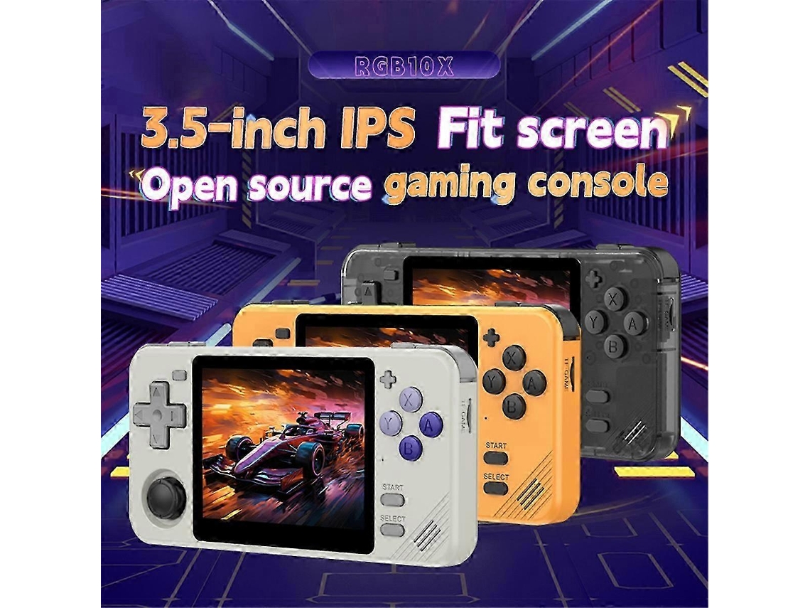 Console De Jogos Portátil Rgb10x Com Tela Ips De 3,5 Polegadas E 64 Gb De Armazenamento. Nostalgia88