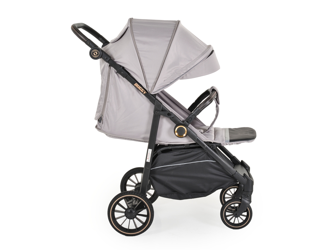 Carrinho De Bebê Buggy Cinza Moni Moni