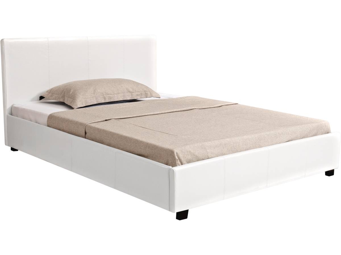 Cama en PVC ''Carla'' - 140 x 190 cm - Blanco