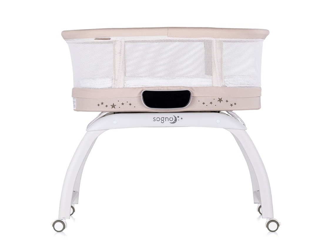 Mini Berço Sogno 2 Em 1 Com Peso Digital, Bluetooth E Controle Remoto Da Chipolino