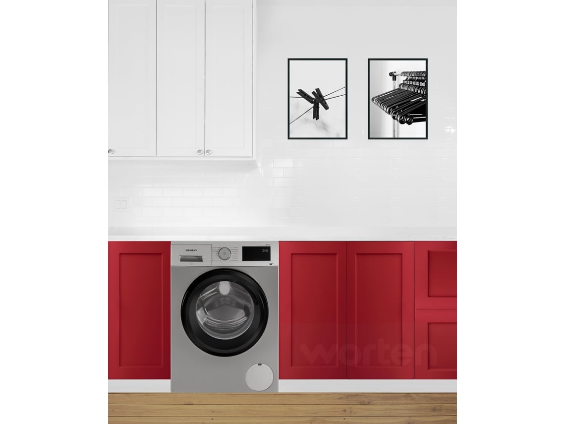 Máquina de Lavar Roupa SIEMENS i-DOS WM14UPHXES (9 kg - 1.400 rpm - Inox)