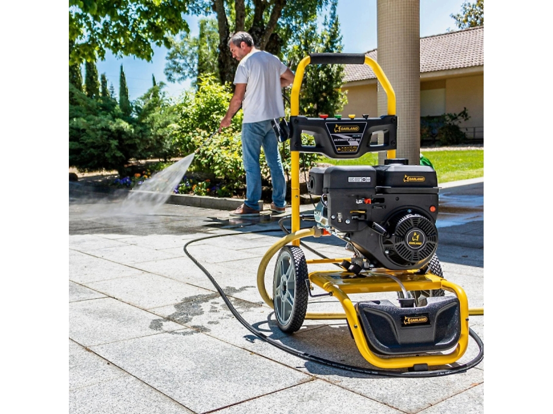GARLAND ULTIMATE 820QG-V23 Lavadora de alta pressão a gasolina motor 4T, 207 cc, 5,4 CV. 250 bar, 600 l/h. Bomba de latão, mangueira reforçada.