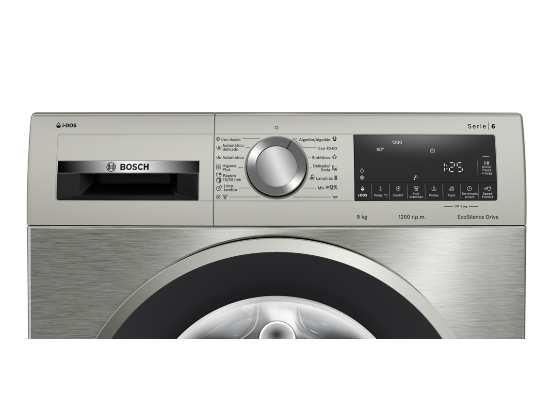 Máquina de Lavar Roupa BOSCH i-Dos WGG242FXES (9 kg - 1200 rpm - Inox)
