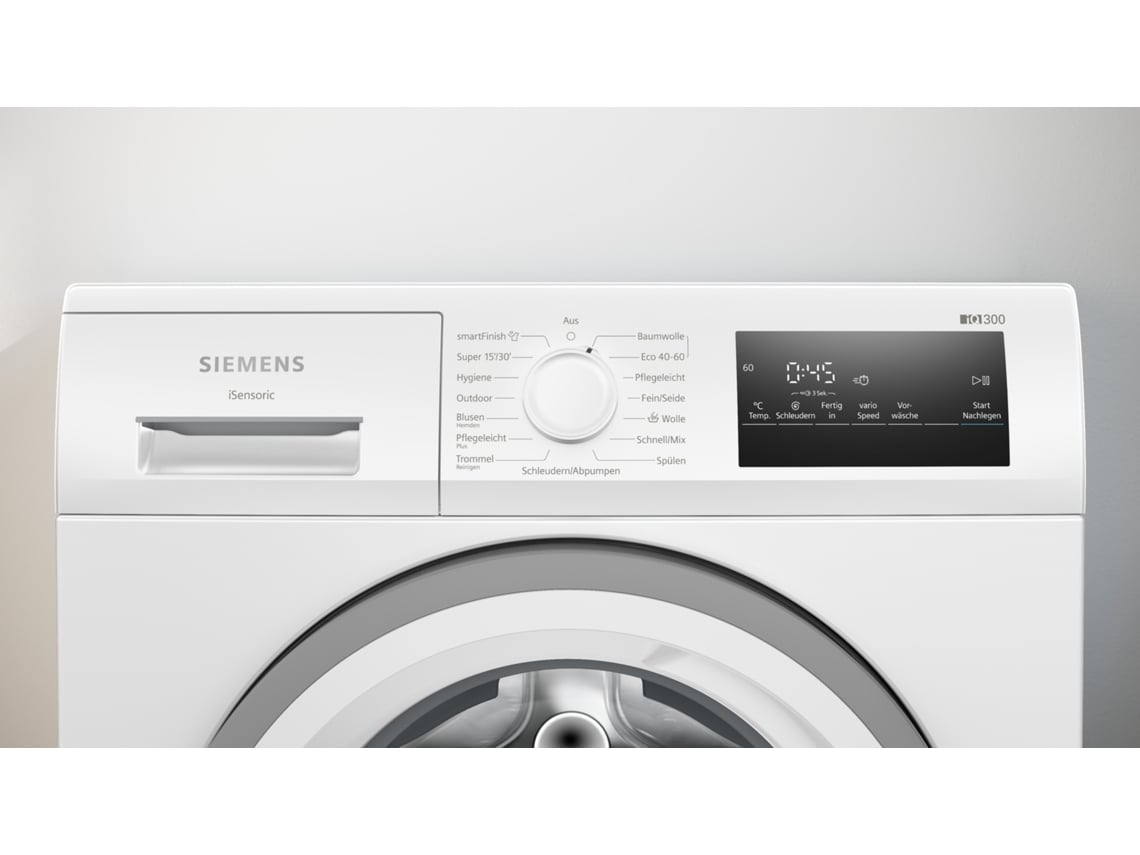 Siemens Iq300 Wm14n127 Máquina De Lavar Carregamento Frontal 8 Kg 1400 Rpm Branco