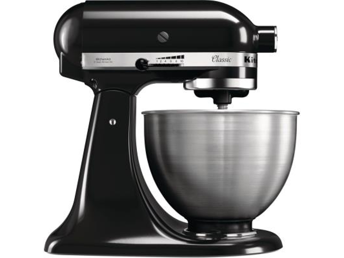 Batedeira com Taça KITCHENAID 45 Onyx Black (4.3 L - 275 W - 4 acessórios)