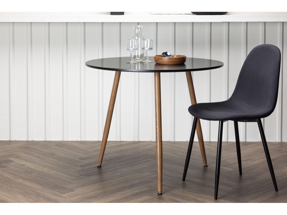 Mesa de Jantar FURNLUX CLASSIC Copenhagen Castanho Madeira de Engenharia 115X115X74 Cm
