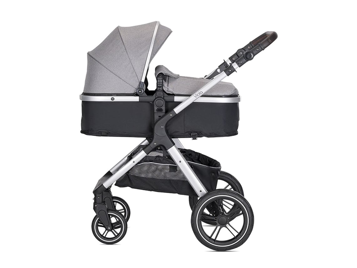 Carrinho De Passeio Duplo Conversível Viola Grey Até 22 Kg Da Lorelli