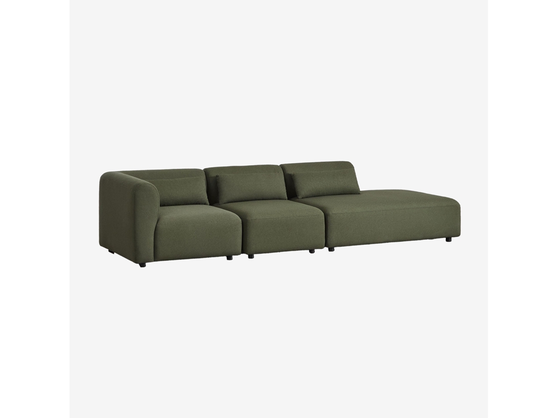 Sofá Modular De Canto Fogler De 3 Peças Com Espreguiçadeira Direita Poliéster Sklum