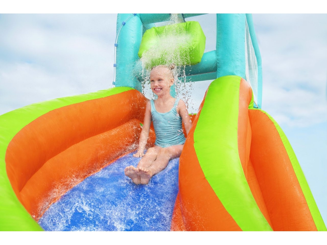 Parque Aquático Parque Infantil Turbo Splash Mega Parque Aquático Bestway