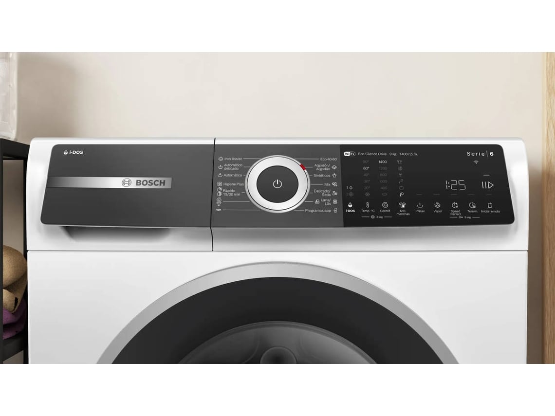 Máquina de Lavar Roupa D5BOSCH WGH244A0ES (9 kg - 1400 rpm - Branco)